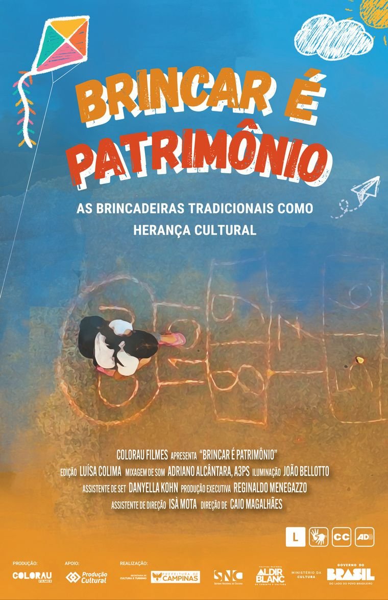 Cartaz do documentário Brincar É Patrimônio